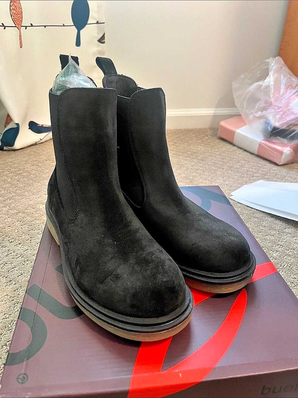 WAND A Wanda Black Suede Ankle Boots EU 37 Like New